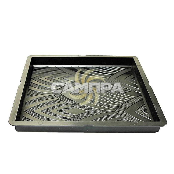 Форма для тротуарной плитки С17 Квадрат Лотос 30х30х3 см фото 2