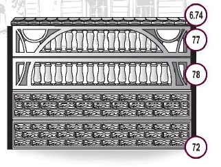 Двухстороннее ограждение для забора 2000х300х60 мм
 фото 1